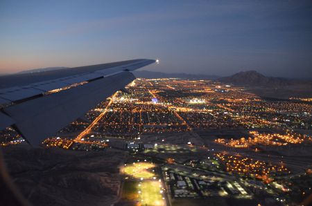 Lande-Anflug Las Vegas